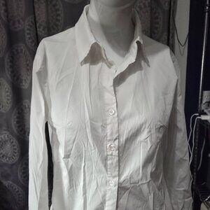 Sunnow White Dress Shirt Size Women's Medium